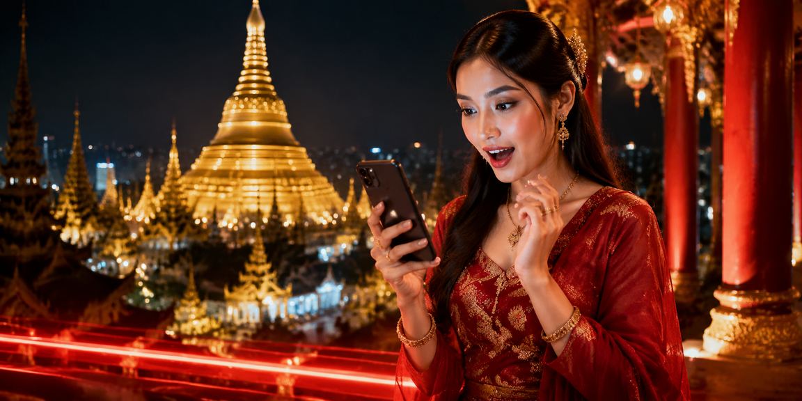 ရန်ကုန်ရှိ ရွှေတိဂုံဘုရားနီးကပ်ကာ အွန်လိုင်းကာစီနိုဖြင့် စိတ်ချစွာ ကစားနေသည့် ပရိသတ်များ